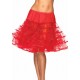 Red Knee Length Petticoat #2 ADULT HIRE